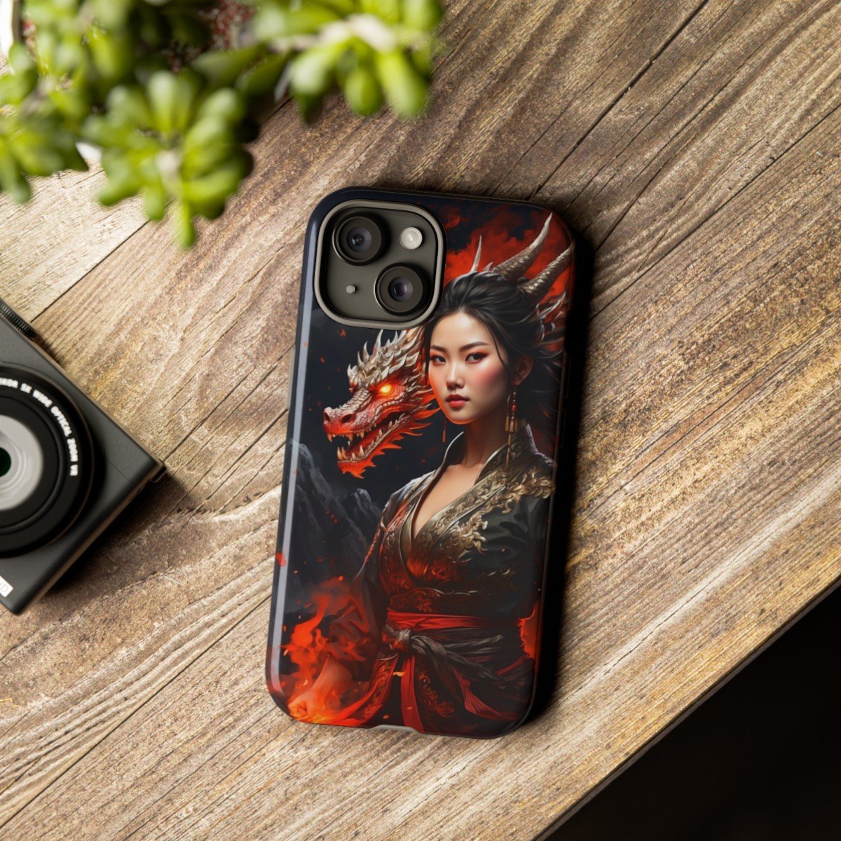 Dragonfire Warrior Tough Phone Case Design 3 - Image 3