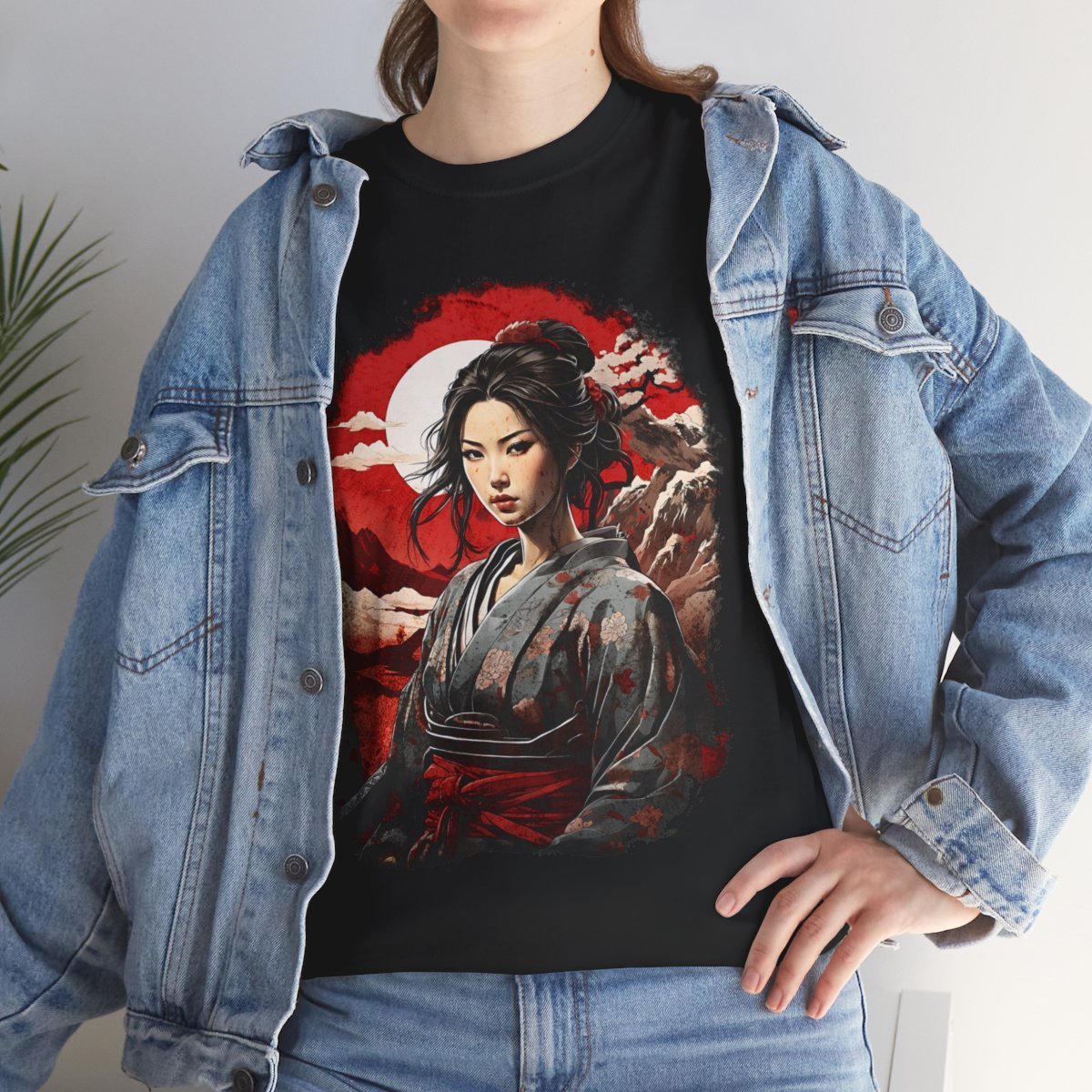 Hikari's Battle Moon Unisex Heavy Cotton Tee - Image 23