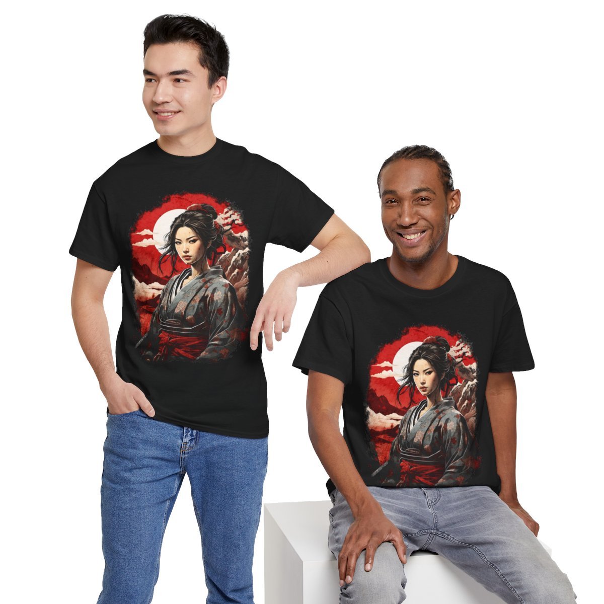 Hikari's Battle Moon Unisex Heavy Cotton Tee - Image 26