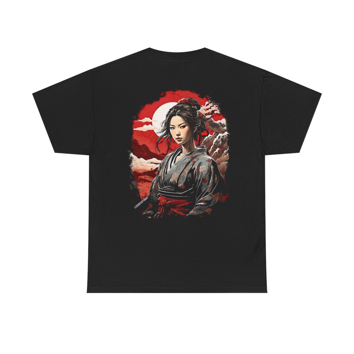 Hikari's Battle Moon Unisex Heavy Cotton Tee - Image 3