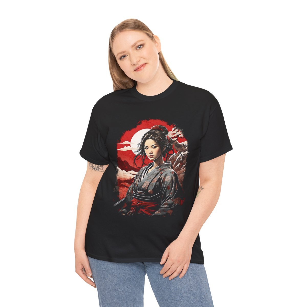 Hikari's Battle Moon Unisex Heavy Cotton Tee - Image 12