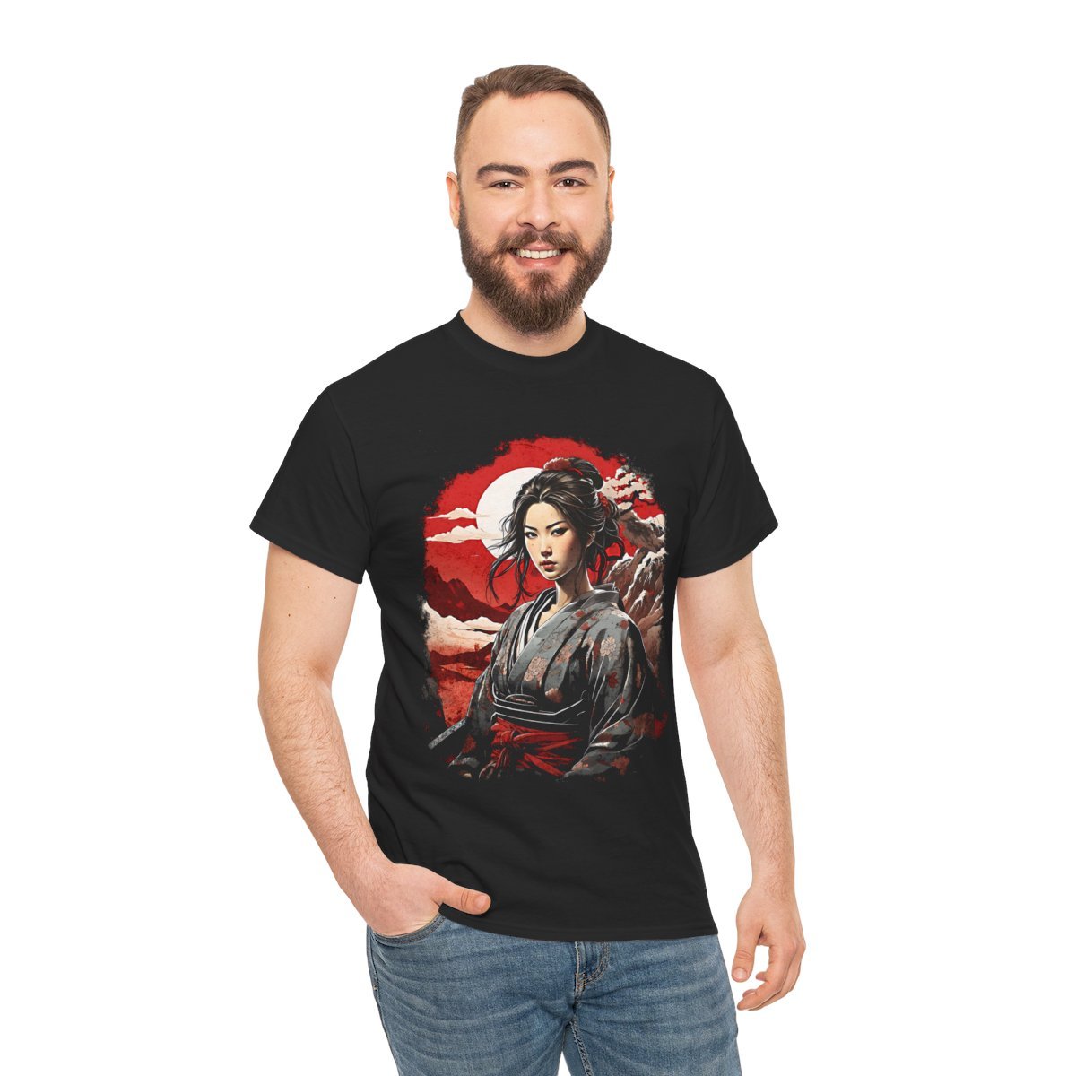 Hikari's Battle Moon Unisex Heavy Cotton Tee - Image 13