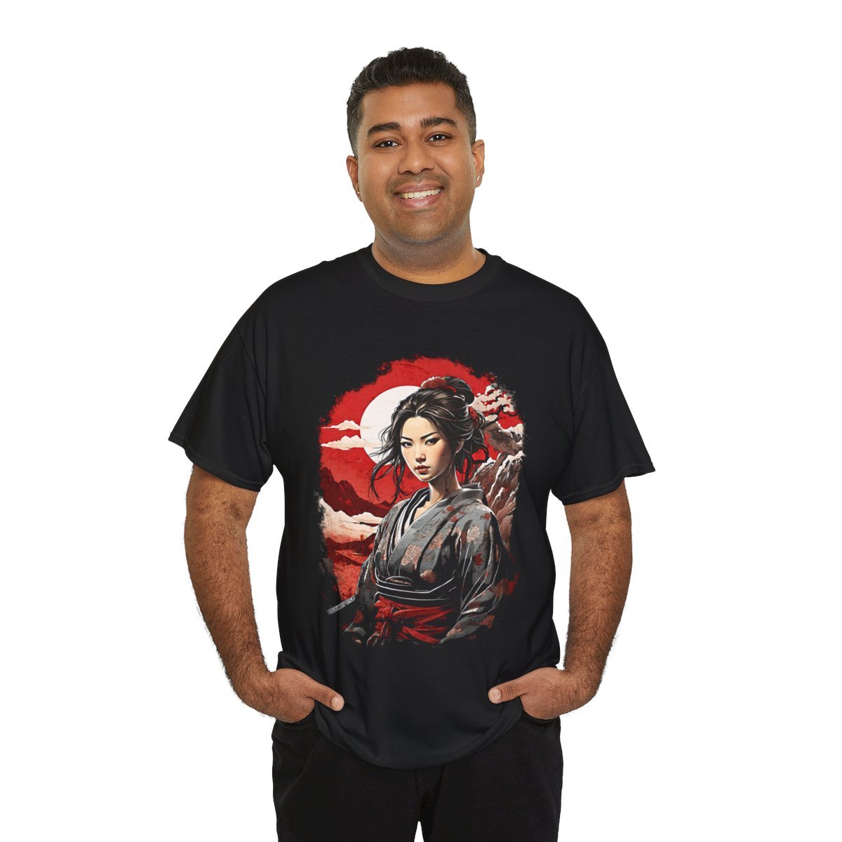 Hikari's Battle Moon Unisex Heavy Cotton Tee - Image 17
