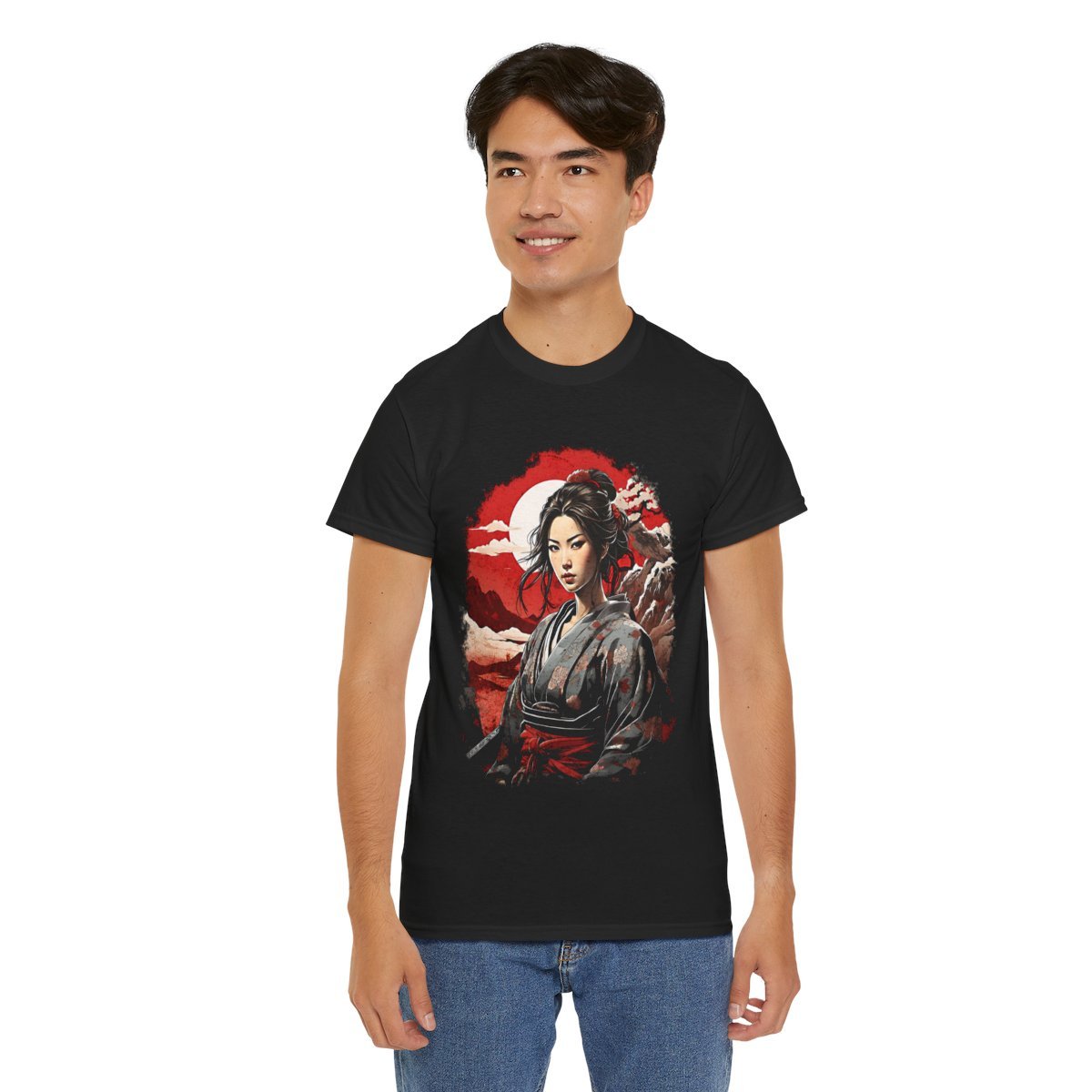 Hikari's Battle Moon Unisex Heavy Cotton Tee - Image 21