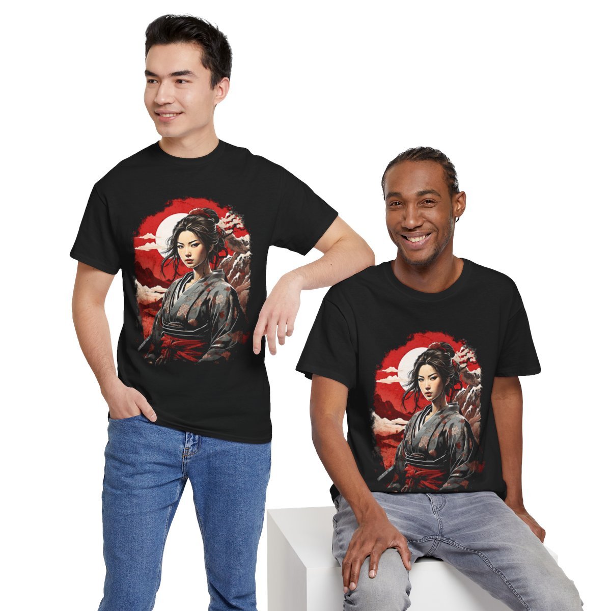 Hikari's Battle Moon Unisex Heavy Cotton Tee - Image 26