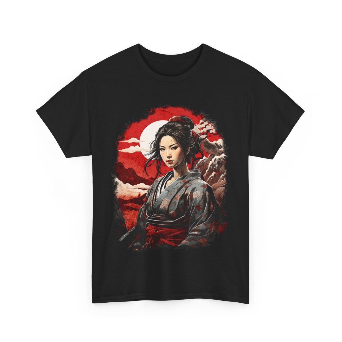 Hikari's Battle Moon Unisex Heavy Cotton Tee - Image 4