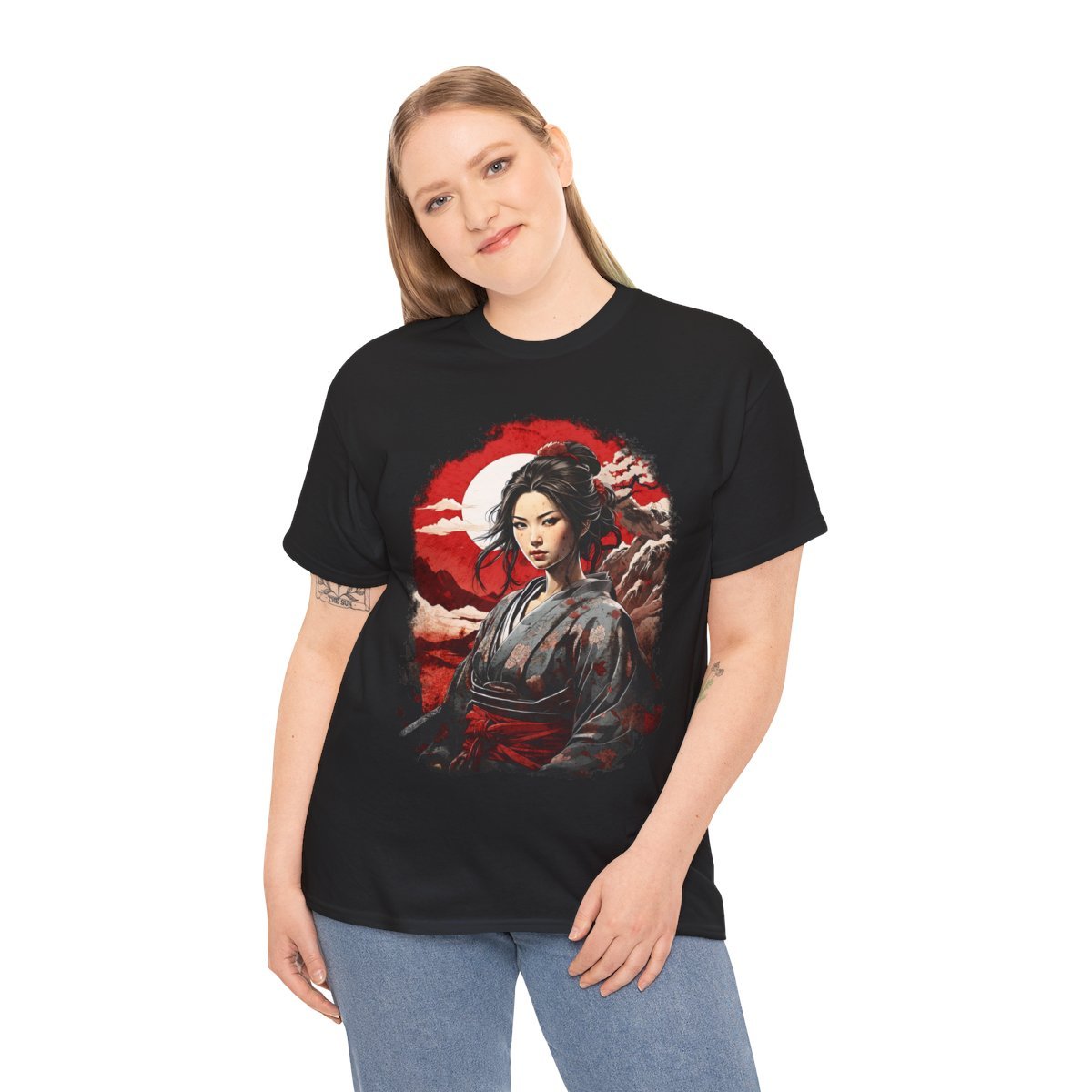 Hikari's Battle Moon Unisex Heavy Cotton Tee - Image 12