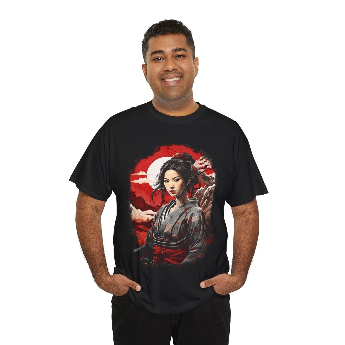 Hikari's Battle Moon Unisex Heavy Cotton Tee - Image 17