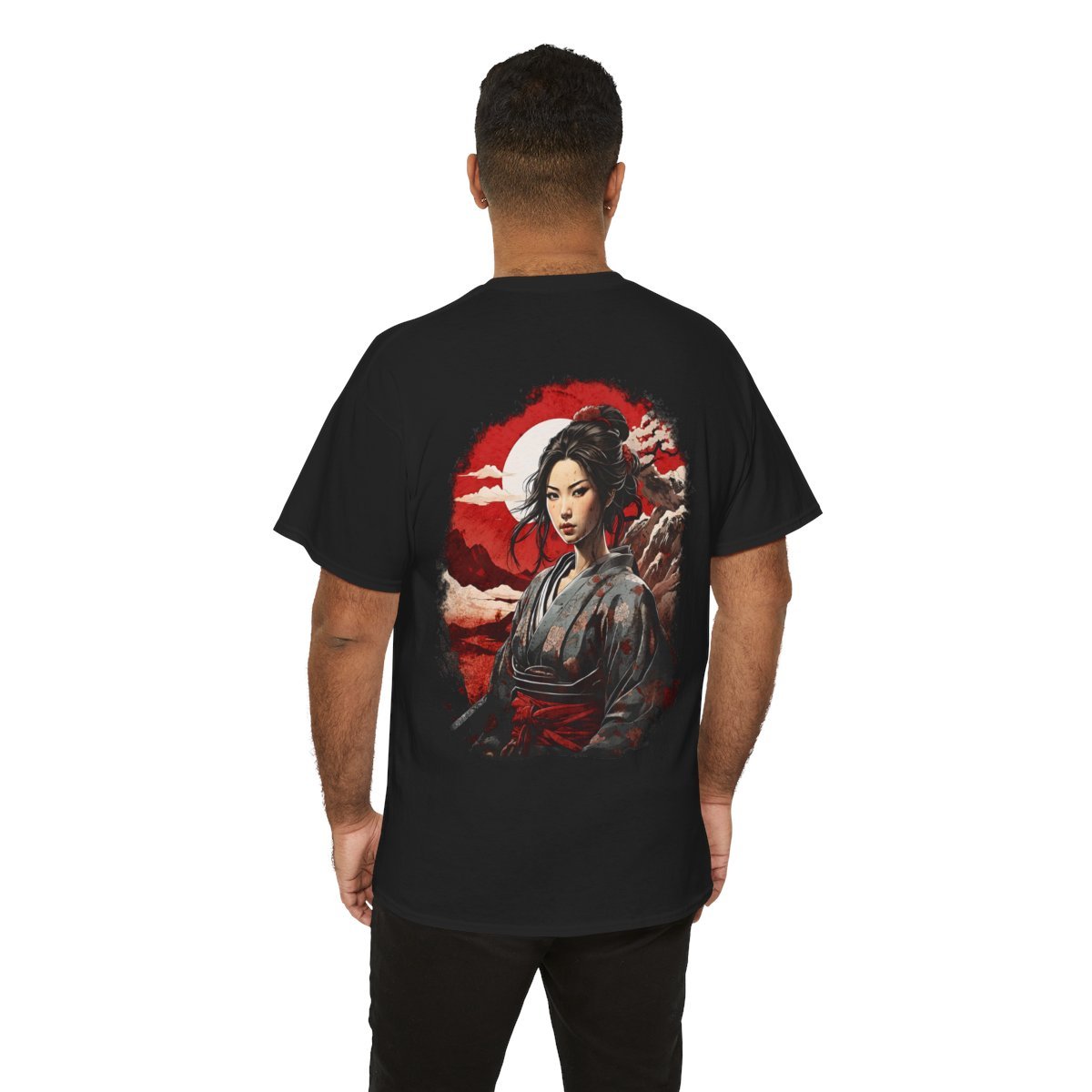 Hikari's Battle Moon Unisex Heavy Cotton Tee - Image 18