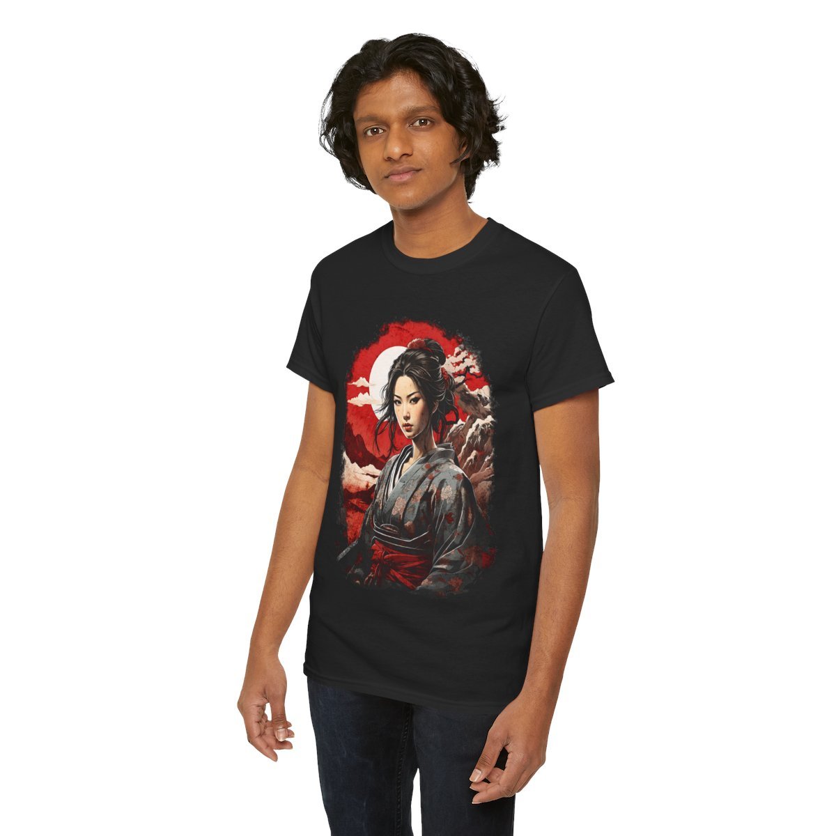 Hikari's Battle Moon Unisex Heavy Cotton Tee - Image 19