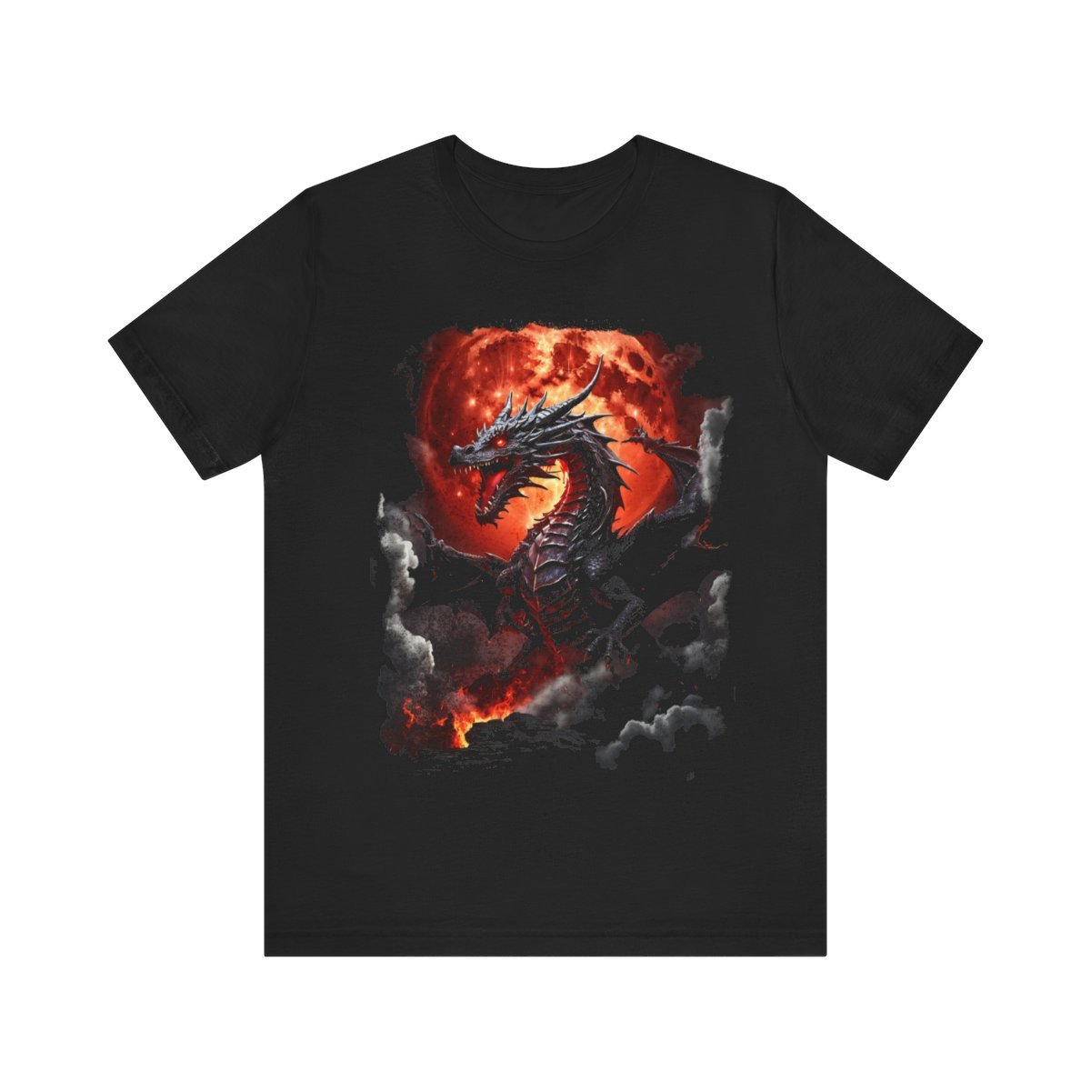 Inferno Dragon Eclipse Tee (Unisex Jersey Short Sleeve Tee)