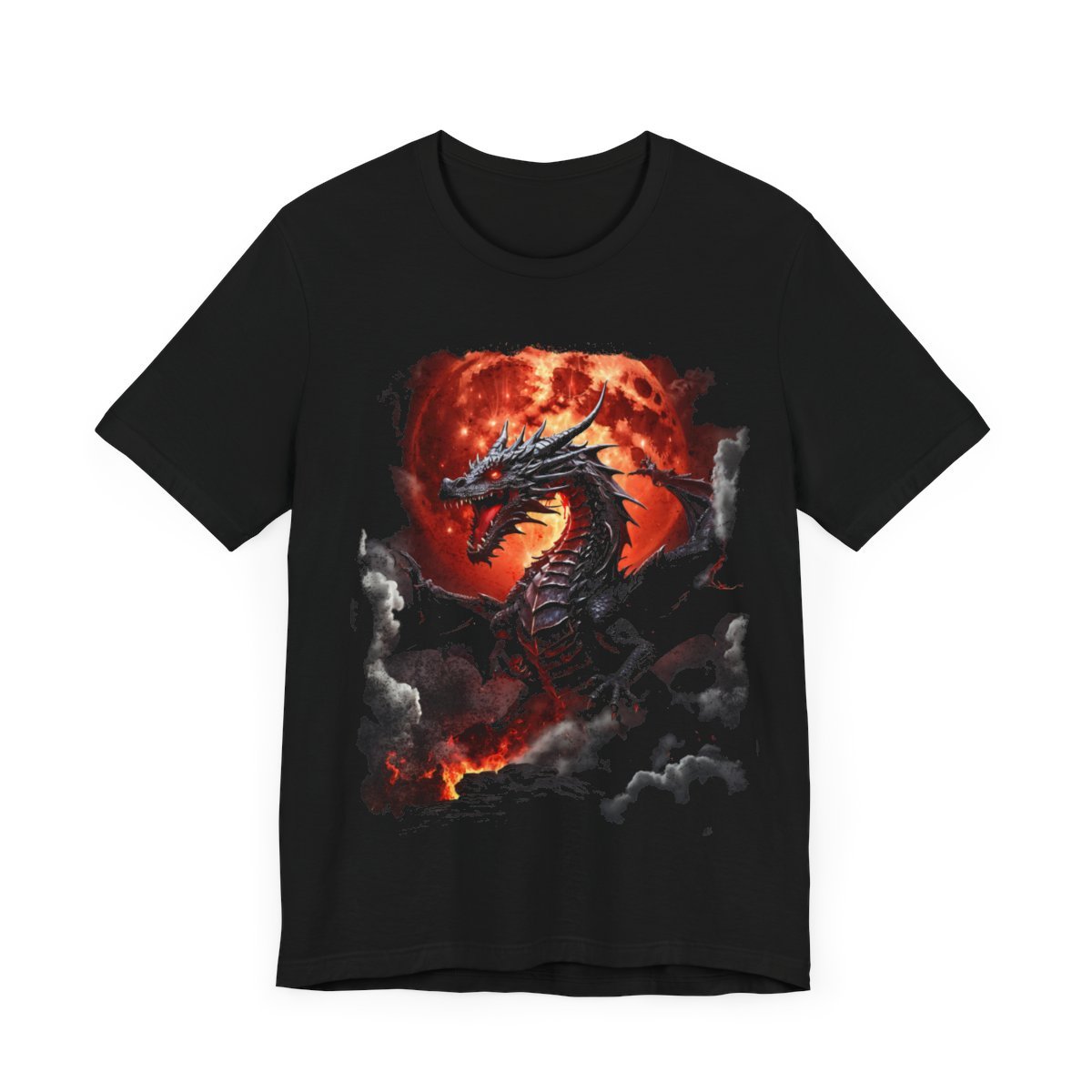 Inferno Dragon Eclipse Tee (Unisex Jersey Short Sleeve Tee) - Image 4