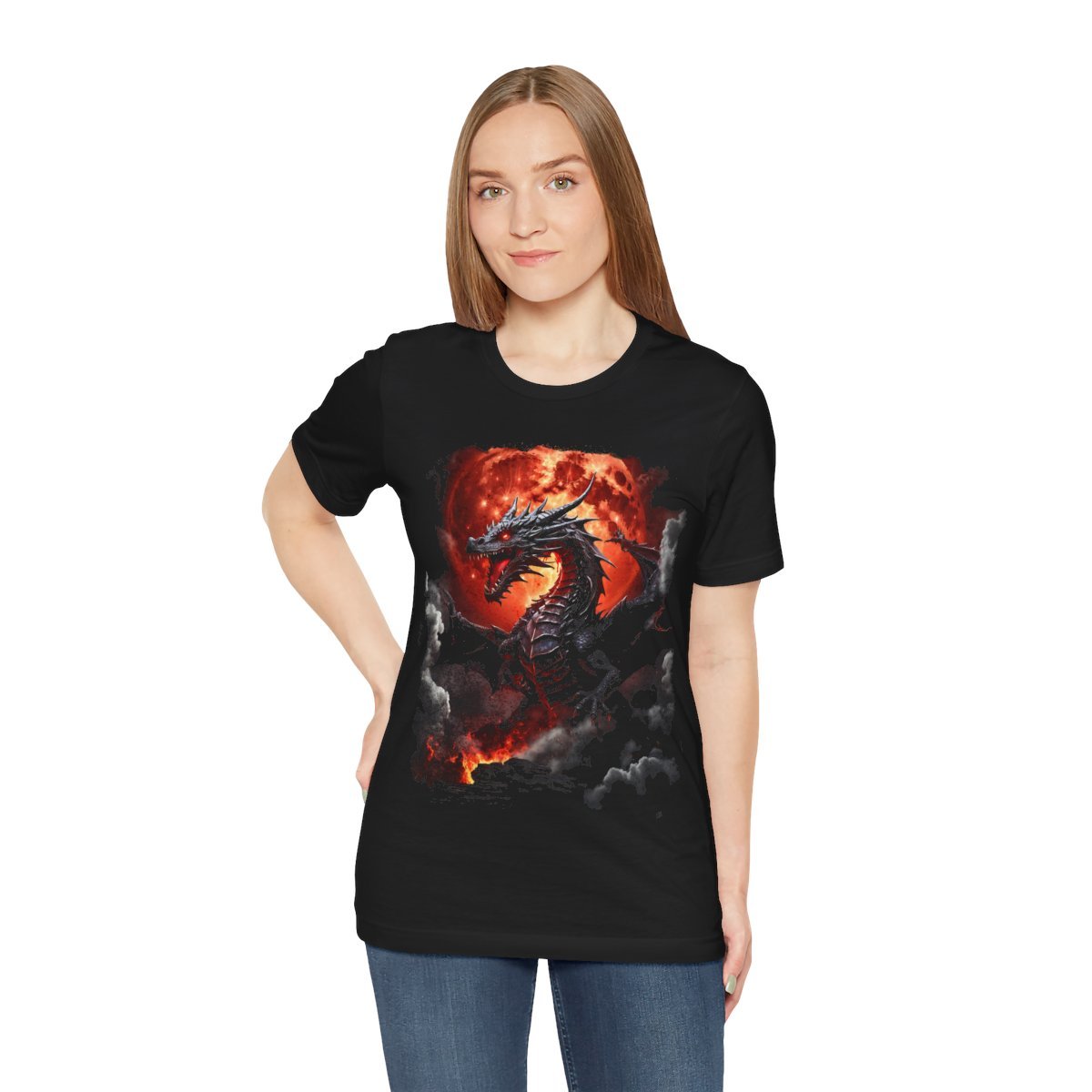 Inferno Dragon Eclipse Tee (Unisex Jersey Short Sleeve Tee) - Image 13