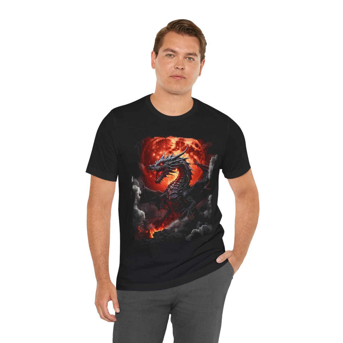 Inferno Dragon Eclipse Tee (Unisex Jersey Short Sleeve Tee) - Image 14
