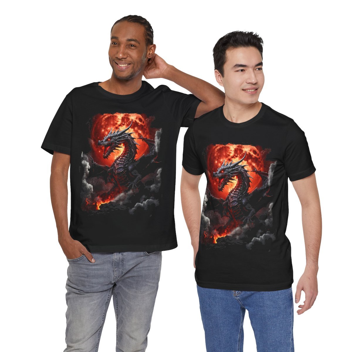 Inferno Dragon Eclipse Tee (Unisex Jersey Short Sleeve Tee) - Image 28