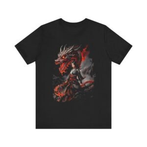 Crimson Guardian Warrior Kimono Unisex Jersey Short Sleeve Tee