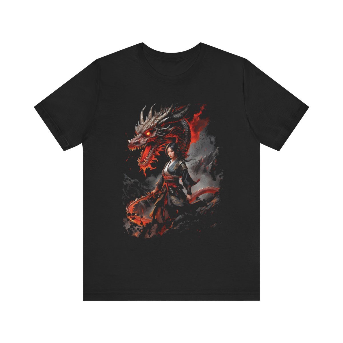Crimson Guardian Warrior Kimono Unisex Jersey Short Sleeve Tee
