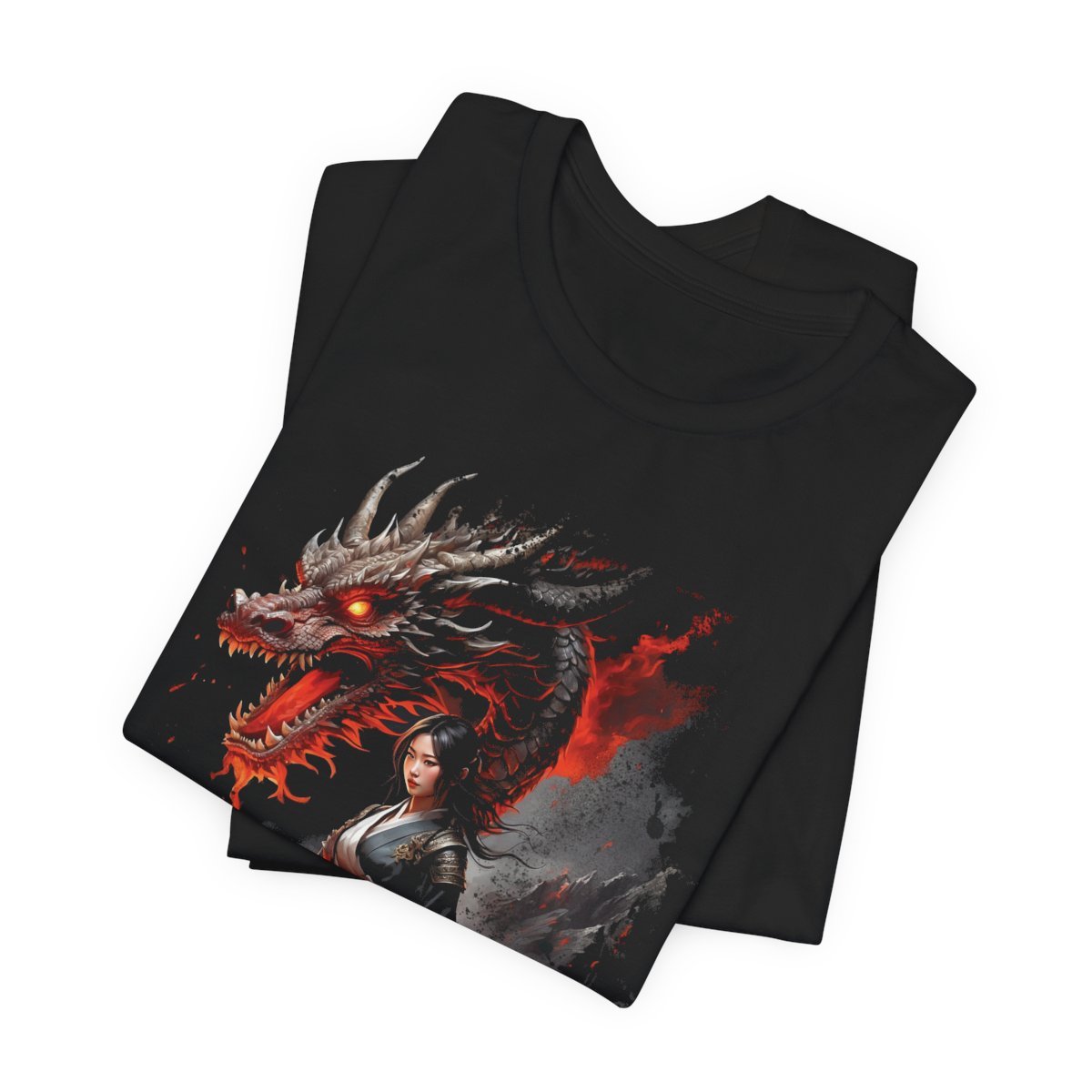 Crimson Guardian Warrior Kimono Unisex Jersey Short Sleeve Tee - Image 6