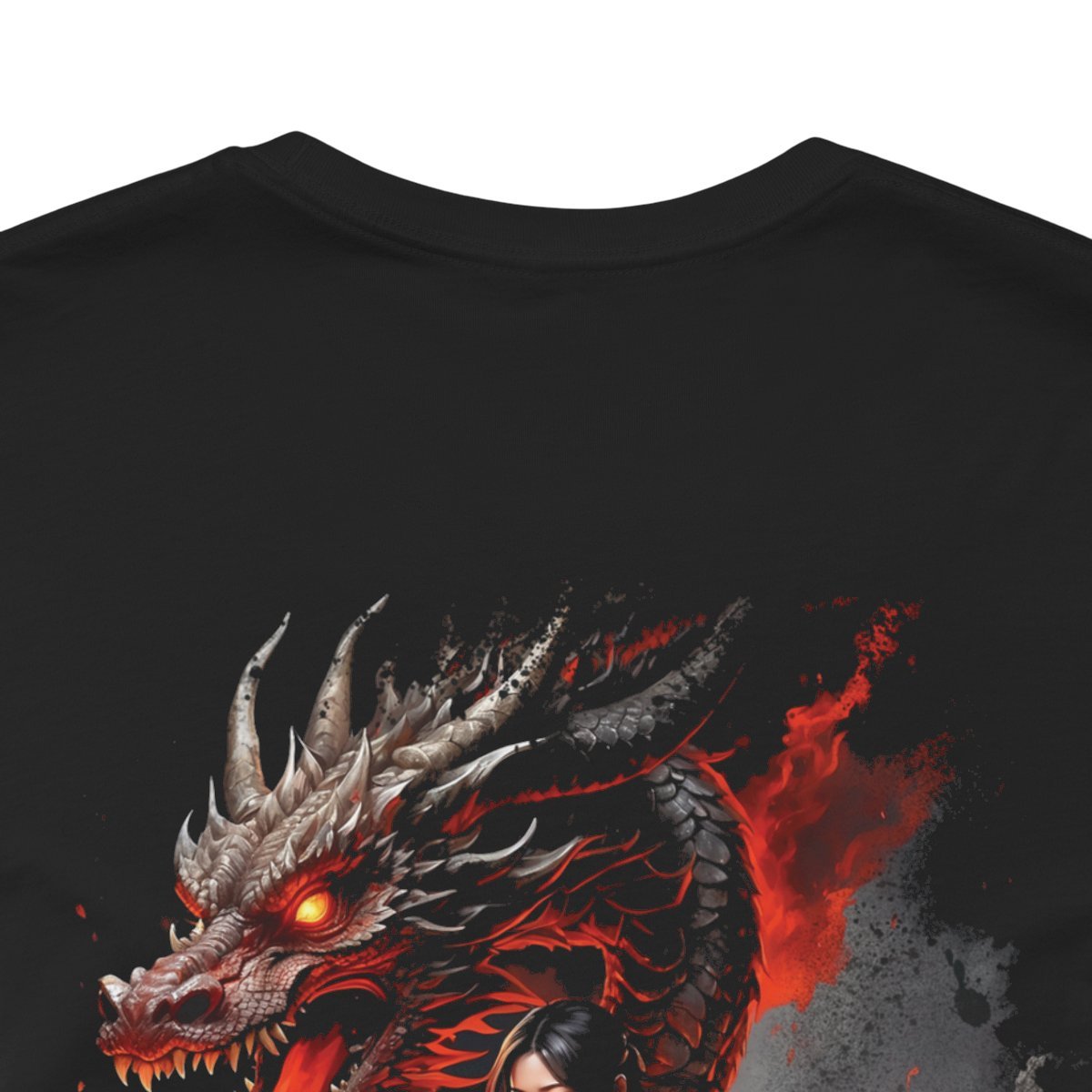 Crimson Guardian Warrior Kimono Unisex Jersey Short Sleeve Tee - Image 11
