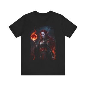 Enchanted Fire Sorceress (Unisex Jersey Short Sleeve Tee)