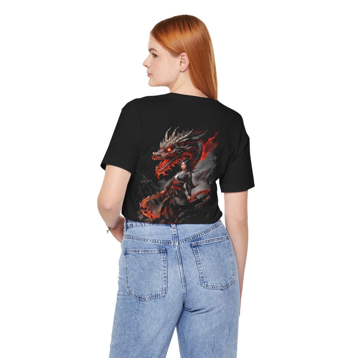Crimson Guardian Warrior Kimono Unisex Jersey Short Sleeve Tee - Image 19