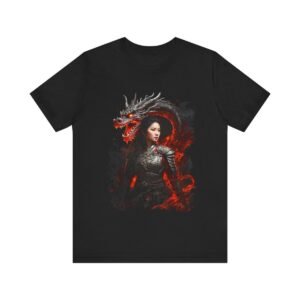 Red Dragon Warrior Kimono (Unisex Jersey Short Sleeve Tee)