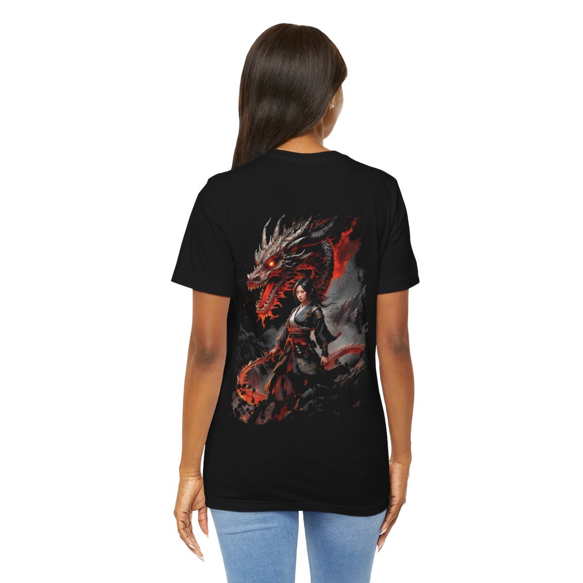 Crimson Guardian Warrior Kimono Unisex Jersey Short Sleeve Tee - Image 23