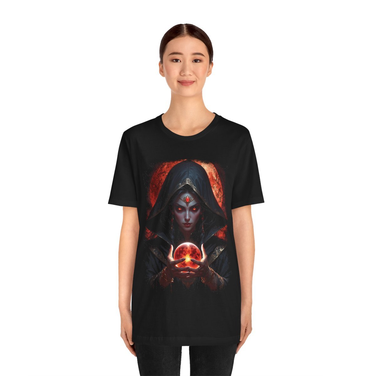 Akane's Fiery Gaze Unisex Jersey Short Sleeve Tee - Image 12