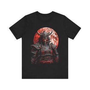 Blood Moon Demon Warrior Unisex Jersey Short Sleeve Tee