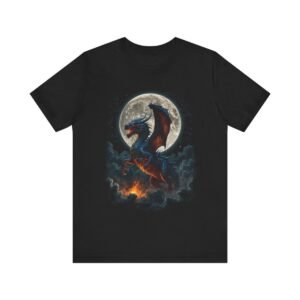 Flaming Dragon of the Shadow Moon Light of Unisex Tee
