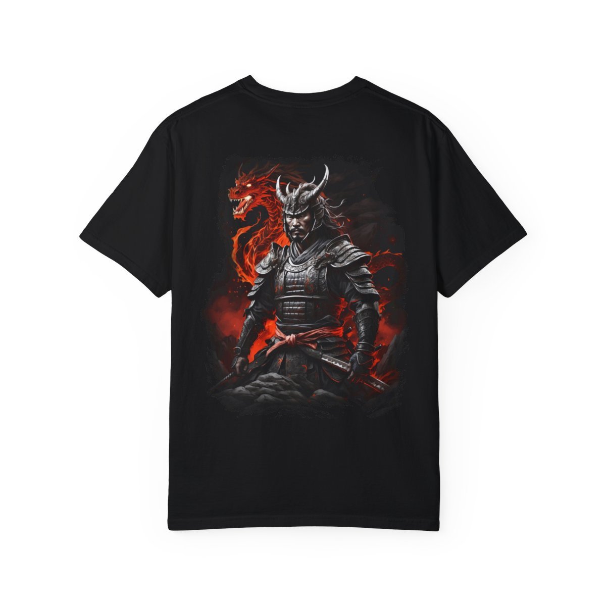 Demon Warrior Unisex Garment-Dyed T-shirt - Image 3