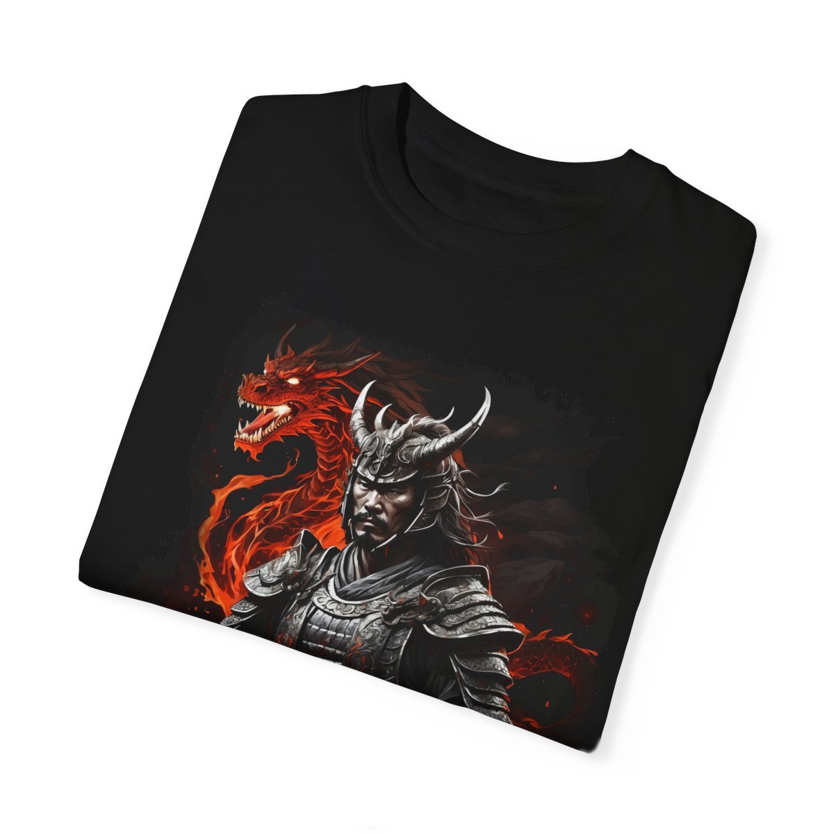 Demon Warrior Unisex Garment-Dyed T-shirt - Image 4