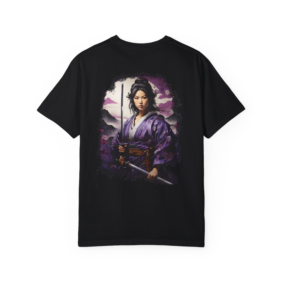 Lady Murasaki Samurai Unisex Garment-Dyed T-shirt - Image 3