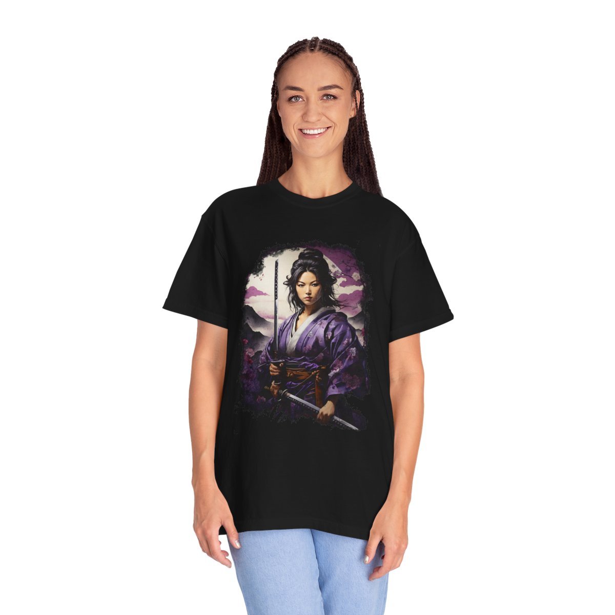 Lady Murasaki Samurai Unisex Garment-Dyed T-shirt - Image 6