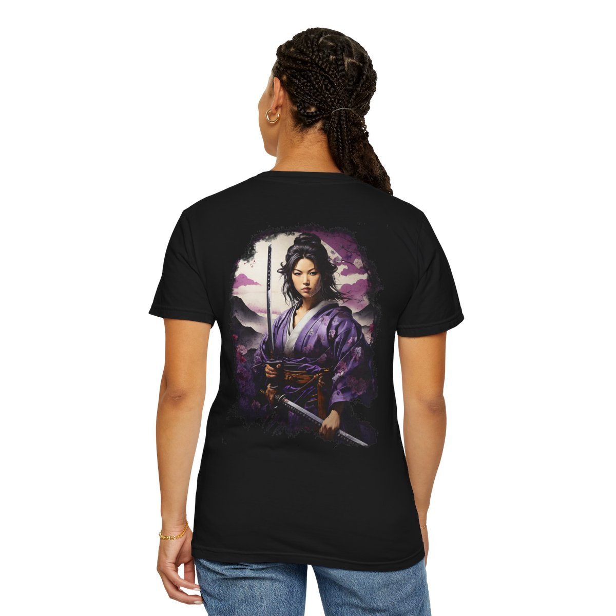 Lady Murasaki Samurai Unisex Garment-Dyed T-shirt - Image 7