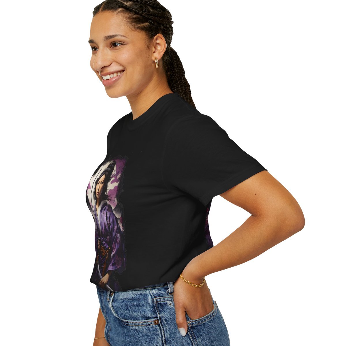 Lady Murasaki Samurai Unisex Garment-Dyed T-shirt - Image 8
