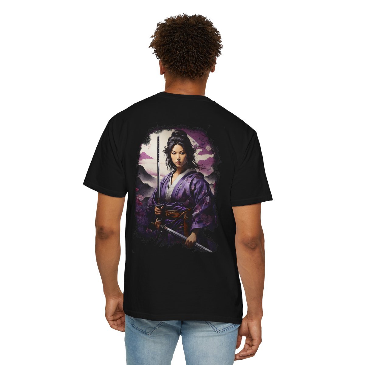 Lady Murasaki Samurai Unisex Garment-Dyed T-shirt - Image 11
