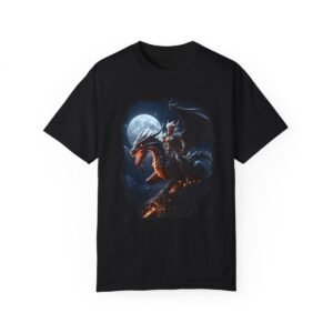 Elf Dragon Rider Unisex Garment-Dyed T-shirt